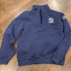 Men’s captain medium Navy Blue Half-Zip Men's Sweater sweatshirt